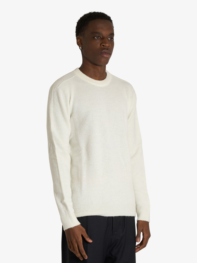 SSEINSE maglia con collo tondo uomo bianco