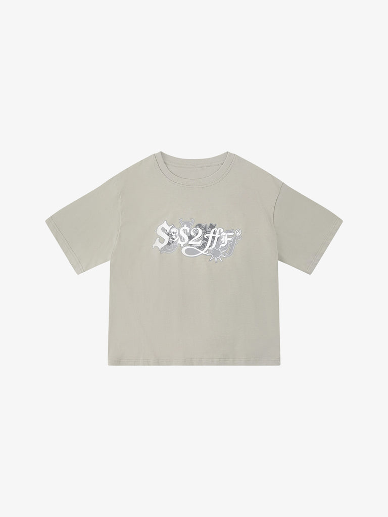 SSSTUFFF t-shirt sss2fff toro unisex grigio cotone