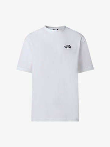 THE NORTH FACE t-shirt oversize simple dome uomo bianco cotone