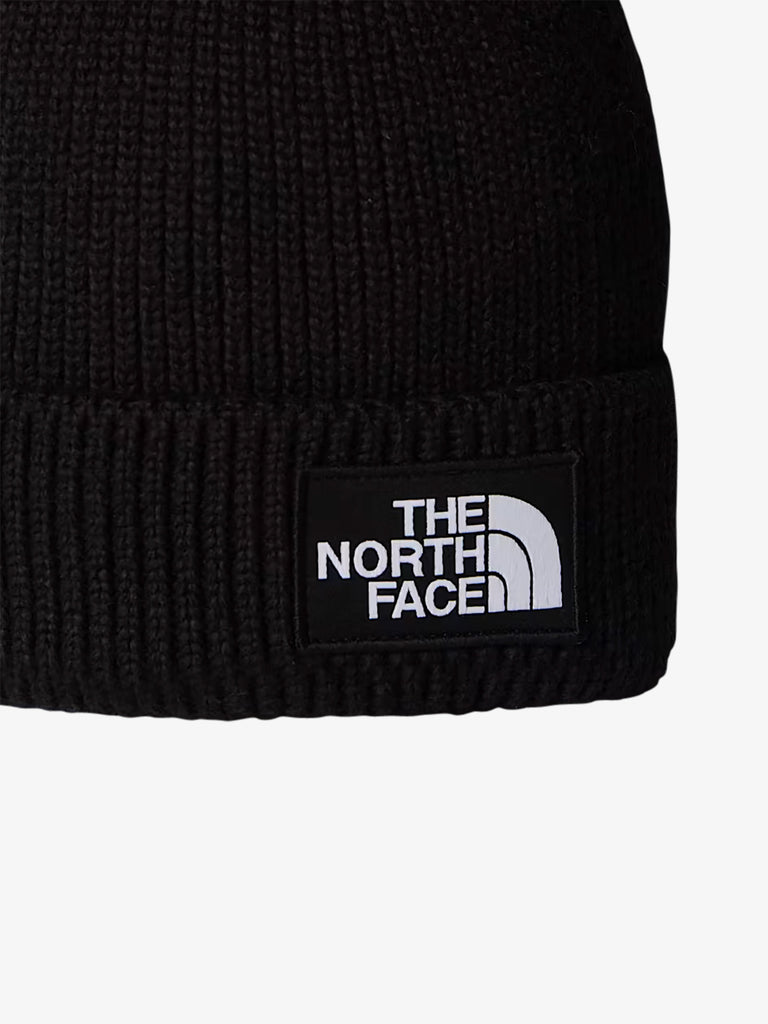 THE NORTH FACE cappello con risvolto e logo box tnf nero