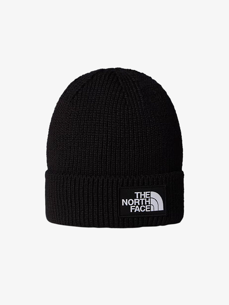 THE NORTH FACE cappello con risvolto e logo box tnf nero