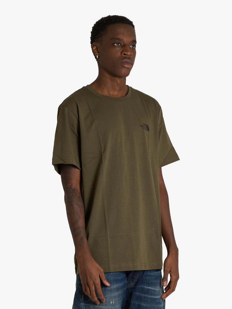 THE NORTH FACE t-shirt edge of light infill uomo marrone cotone