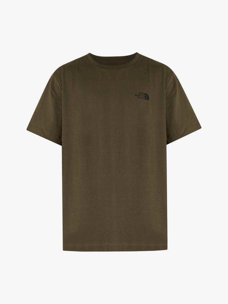 THE NORTH FACE t-shirt edge of light infill uomo marrone cotone
