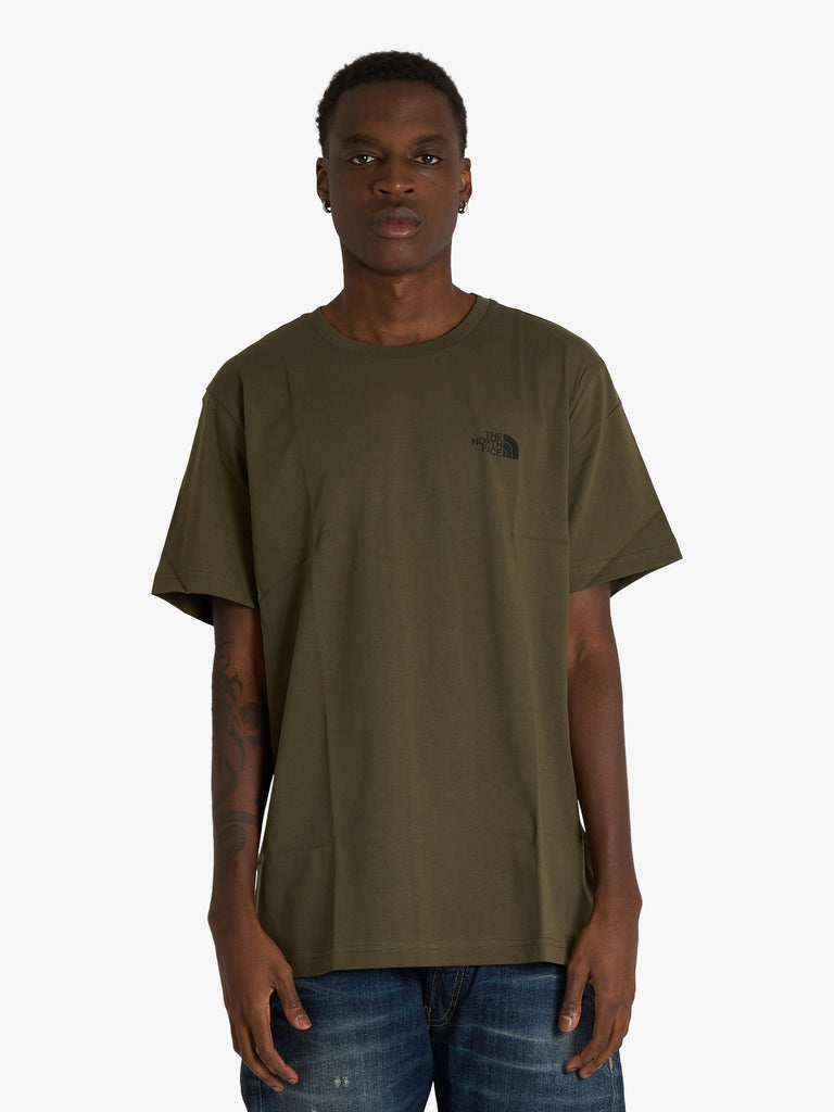 THE NORTH FACE t-shirt edge of light infill uomo marrone cotone