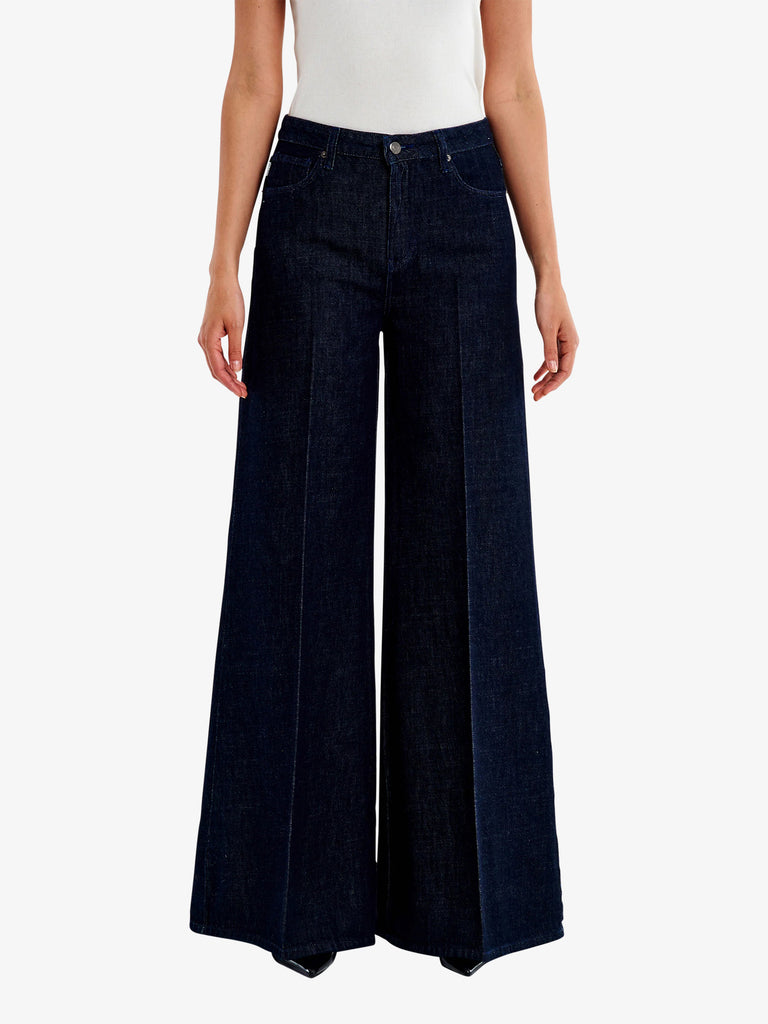 VICOLO jeans sidney palazzo donna denim cotone