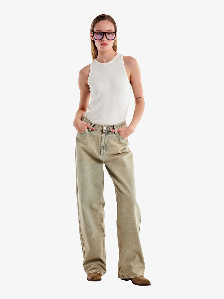 VICOLO jeans xenobia effetto vintage donna denim cotone