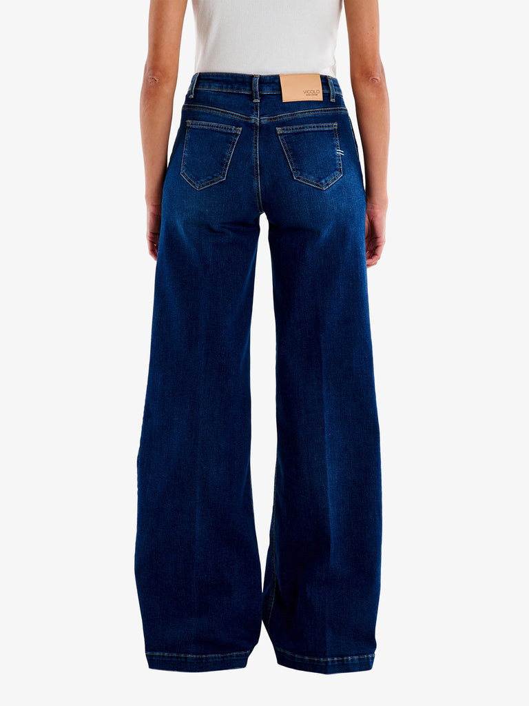 VICOLO jeans elena donna blu cotone