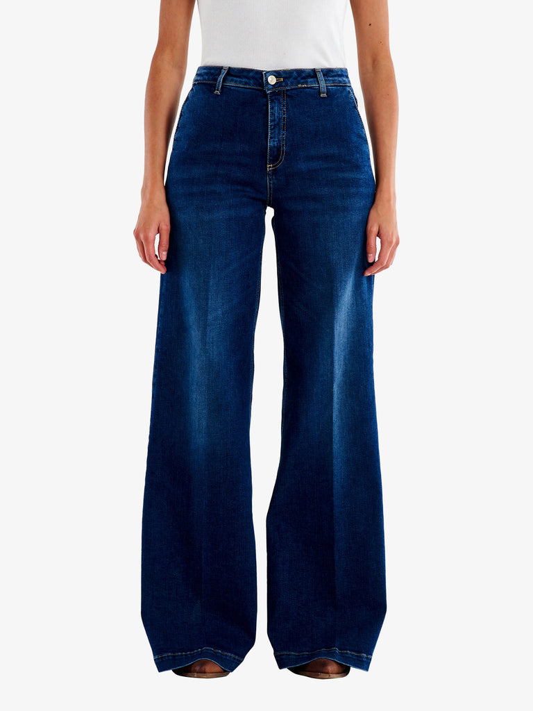 VICOLO jeans elena donna blu cotone