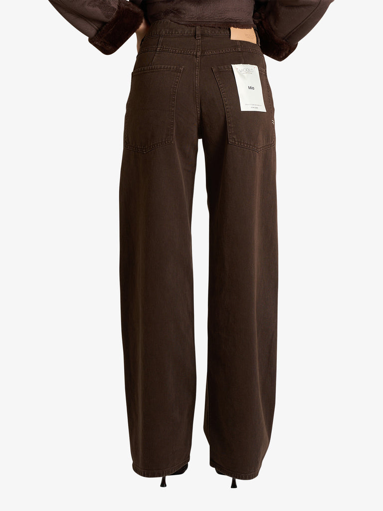 VICOLO jeans icon mia donna marrone cotone