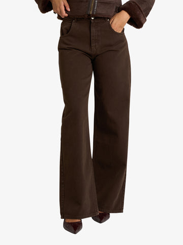 VICOLO jeans icon mia donna marrone cotone