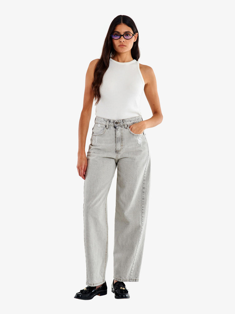 VICOLO jeans phoebe donna grigio cotone