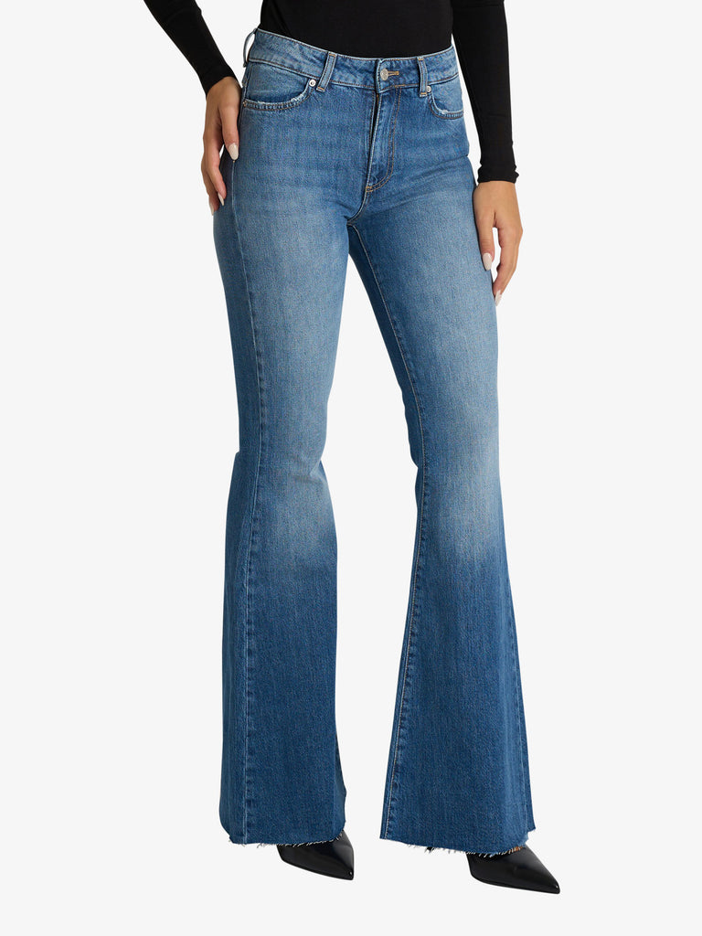 VICOLO jeans gisele flare donna denim cotone