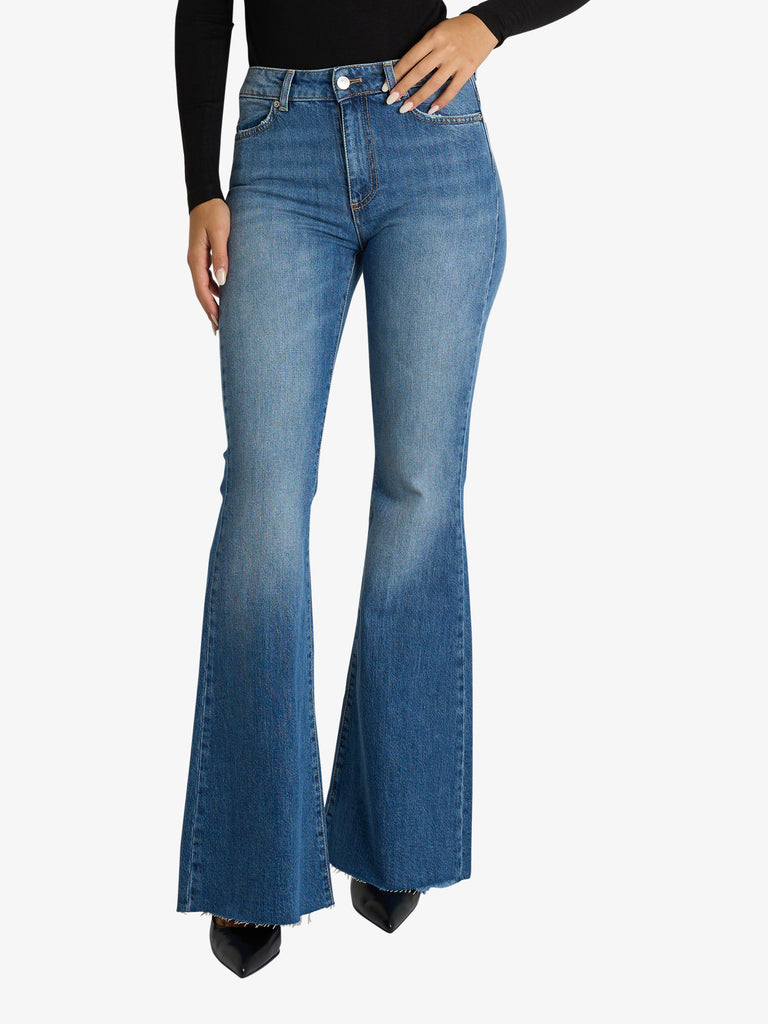 VICOLO jeans gisele flare donna denim cotone
