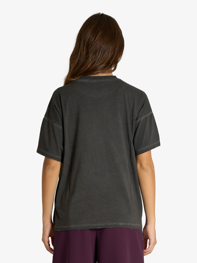 VICOLO t-shirt romantic donna grigio cotone