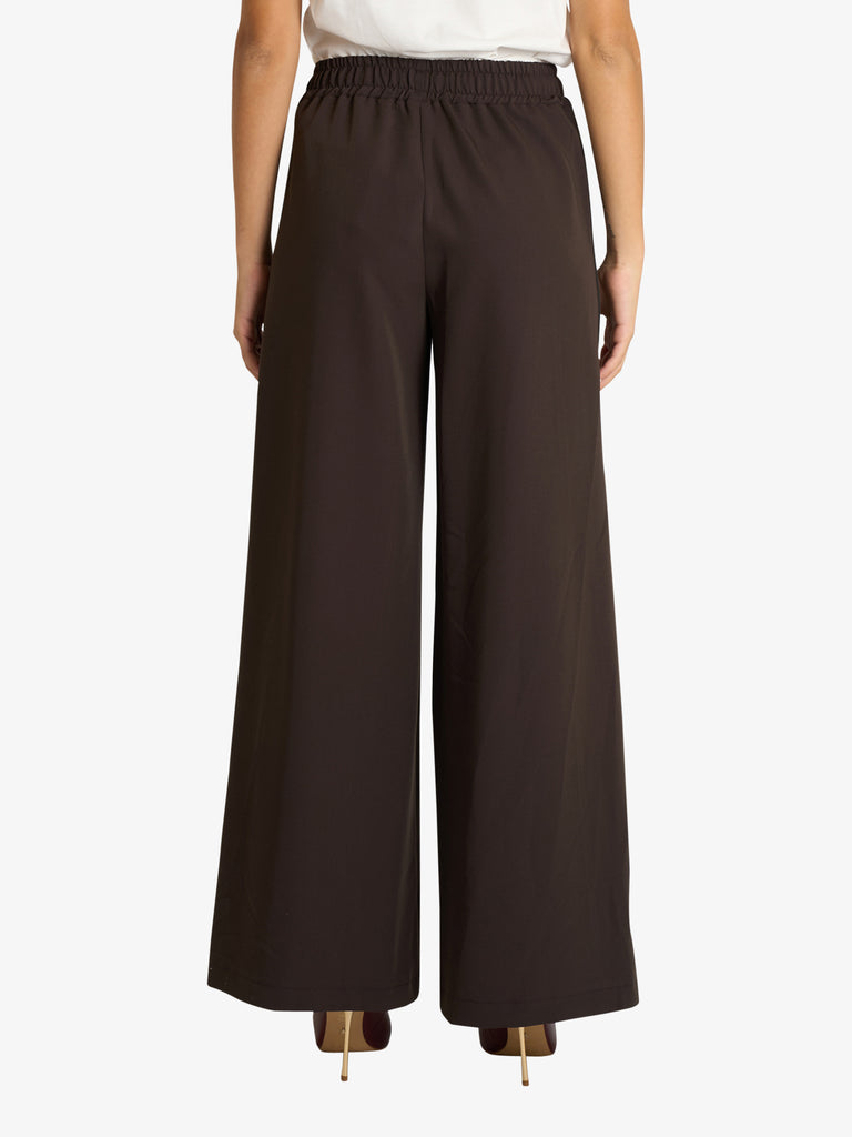 VICOLO pantalone con bande laterali donna marrone