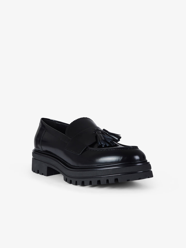 VSL mocassini donna 7630 pelle nero