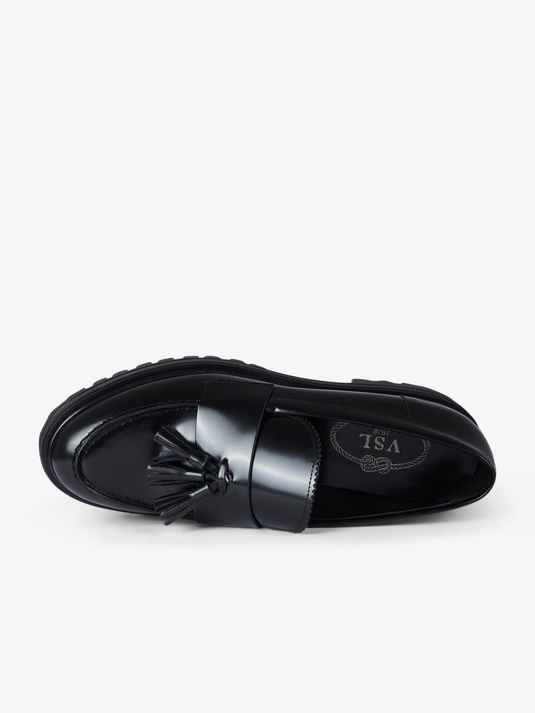 VSL mocassini donna 7630 pelle nero