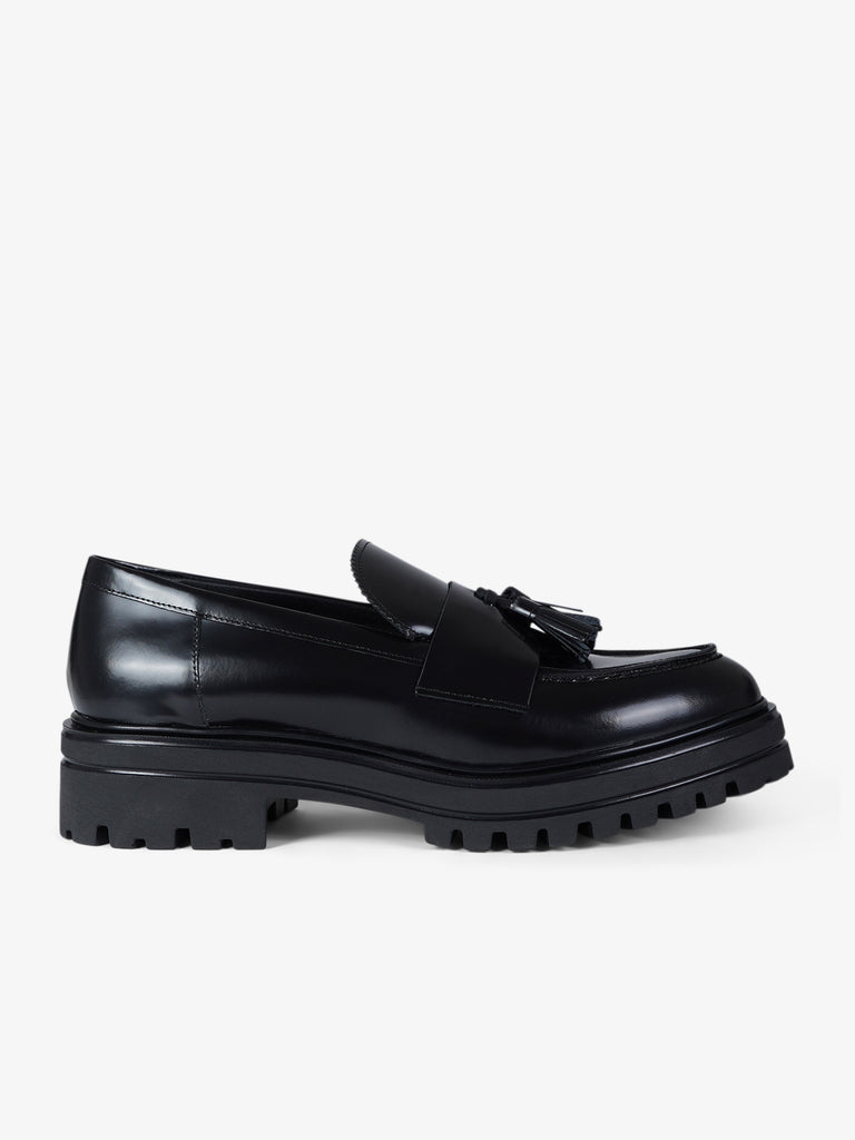 VSL mocassini donna 7630 pelle nero