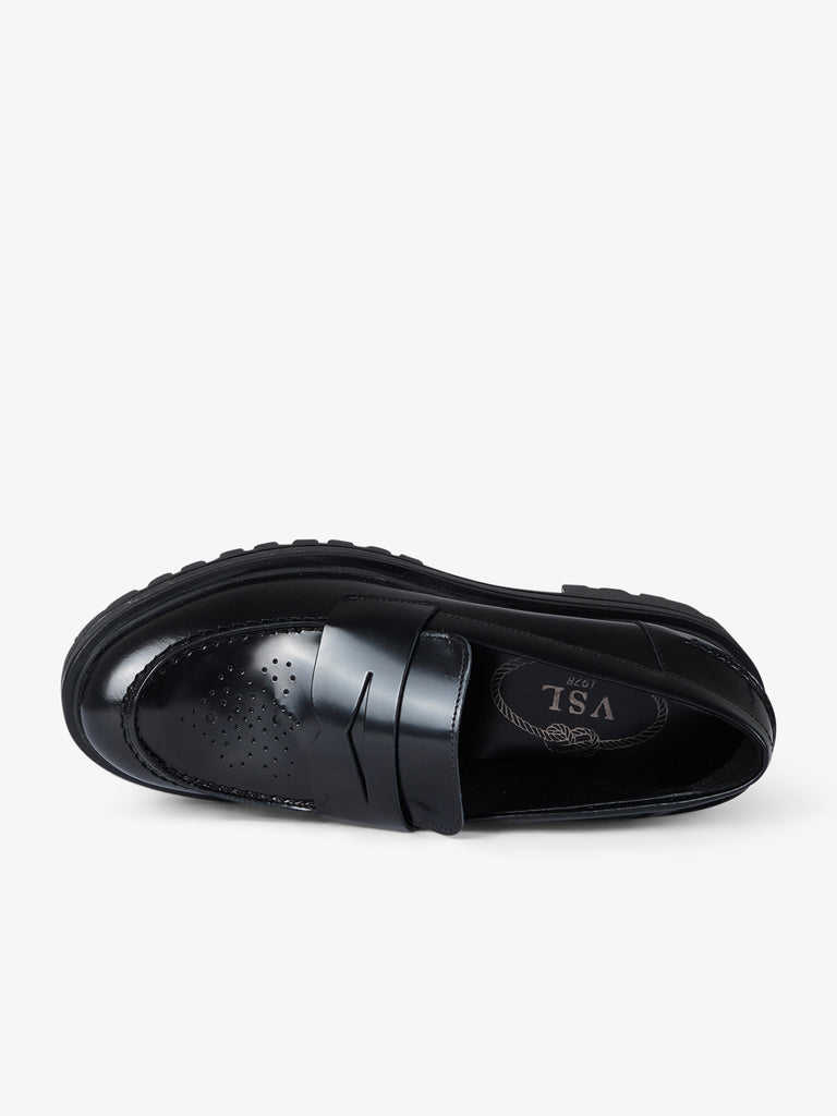 VSL mocassini donna 7820 pelle nero