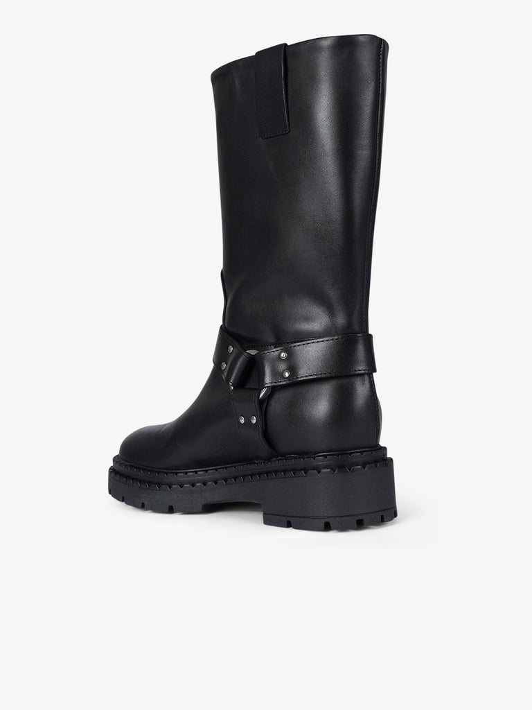 VSL stivali donna 7821 pelle nero