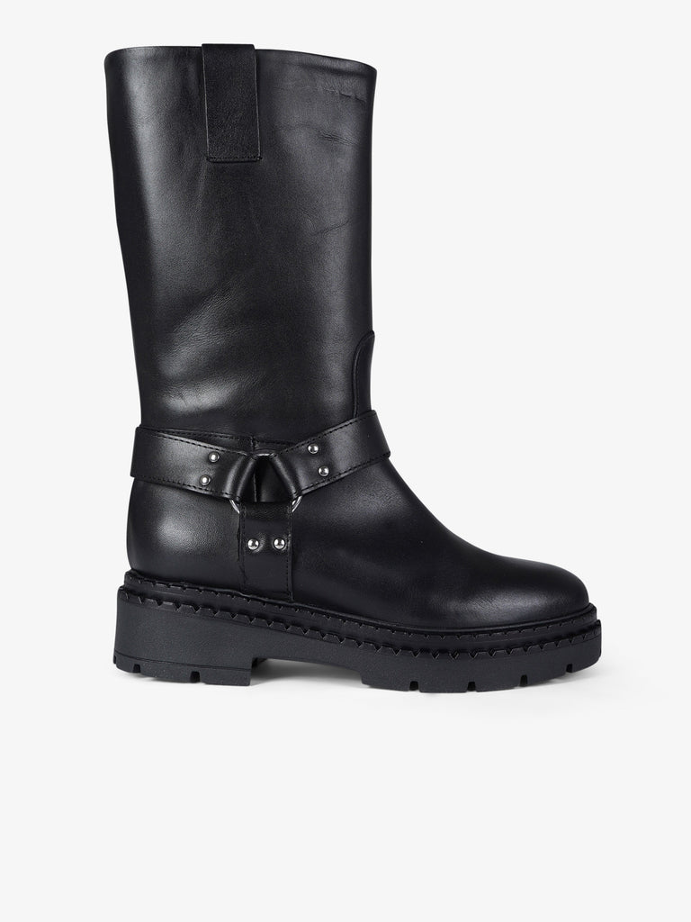 VSL stivali donna 7821 pelle nero