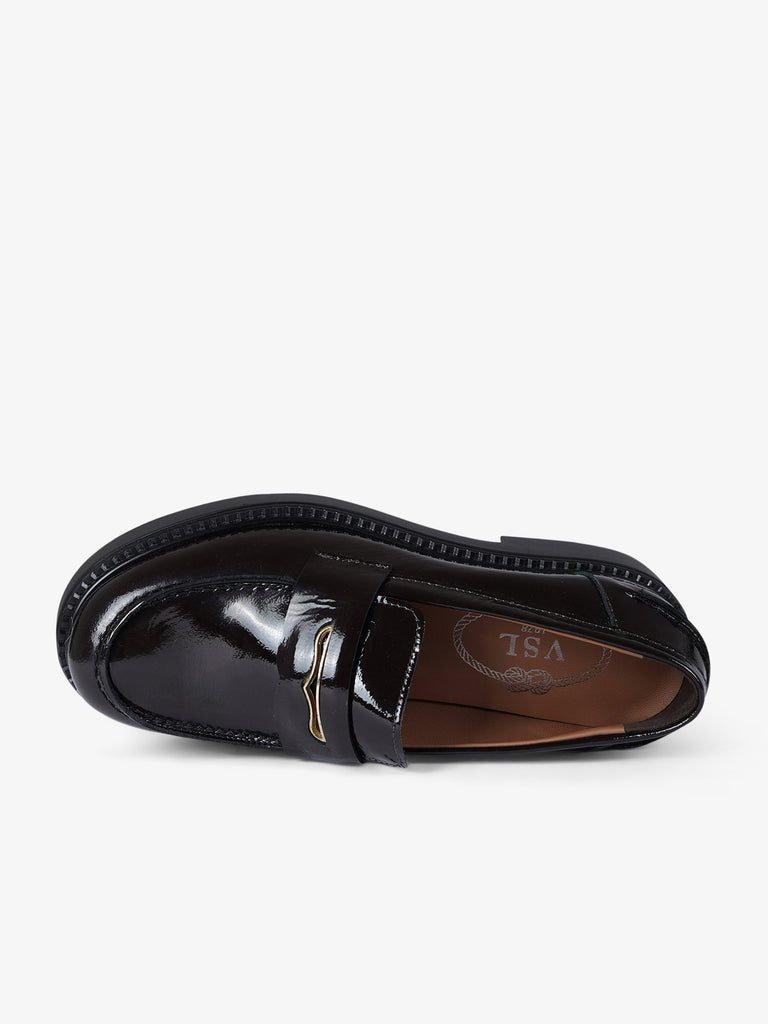 VSL mocassini donna 7827 vernice marrone