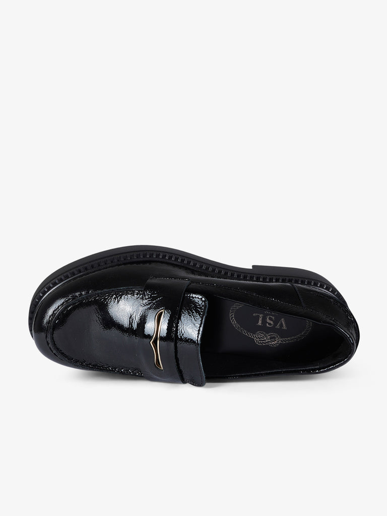 VSL mocassini donna 7827 vernice nero