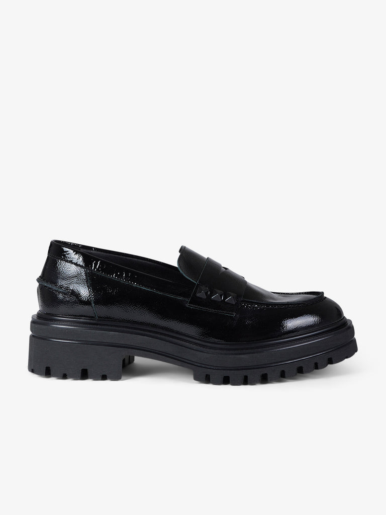 VSL mocassini donna 7832 vernice nero