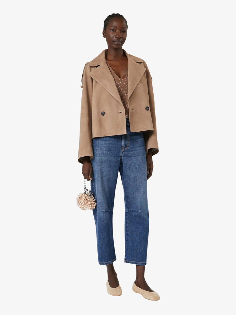 WEEKEND MAXMARA jeans caprile 5 tasche donna denim cotone