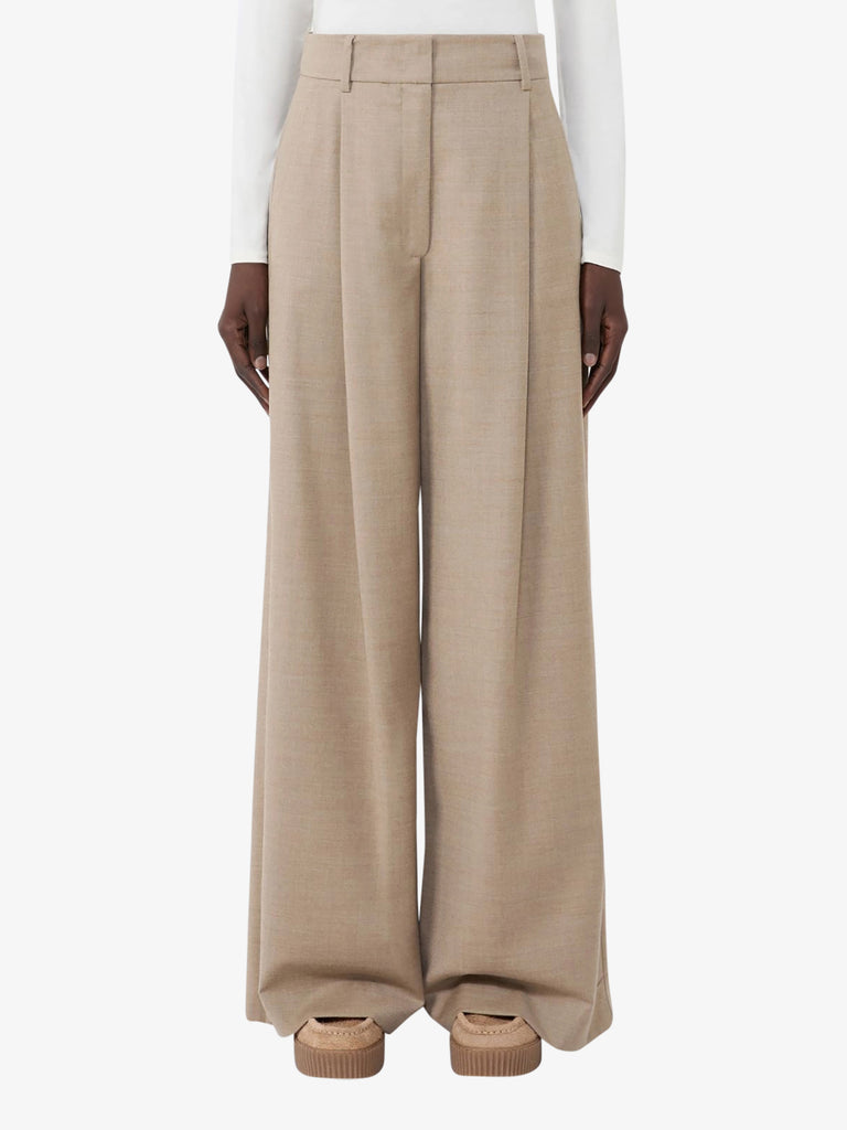 WEEKEND MAXMARA pantalone globale palazzo in flanella donna