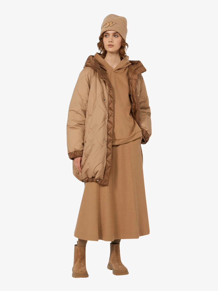 WEEKEND MAXMARA felpa con cappuccio oscuri in jersey drap donna