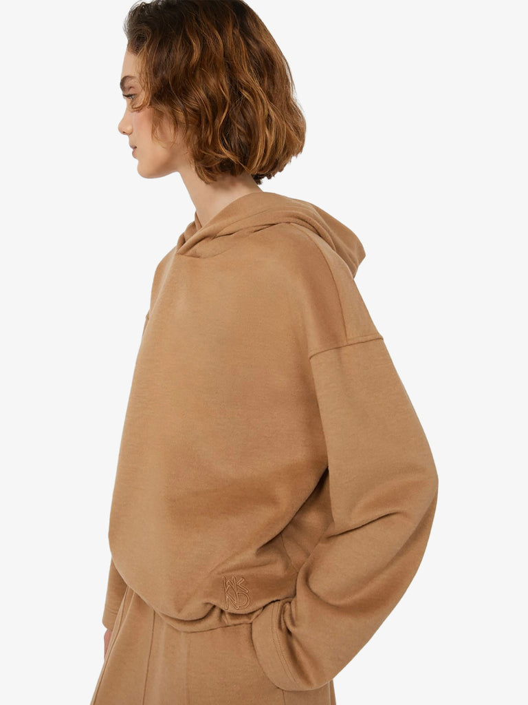 WEEKEND MAXMARA felpa con cappuccio oscuri in jersey drap donna