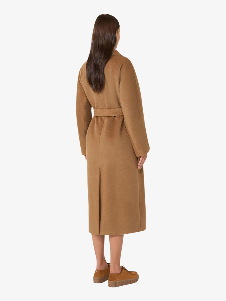 WEEKEND MAXMARA cappotto tempera lungo donna beige lana