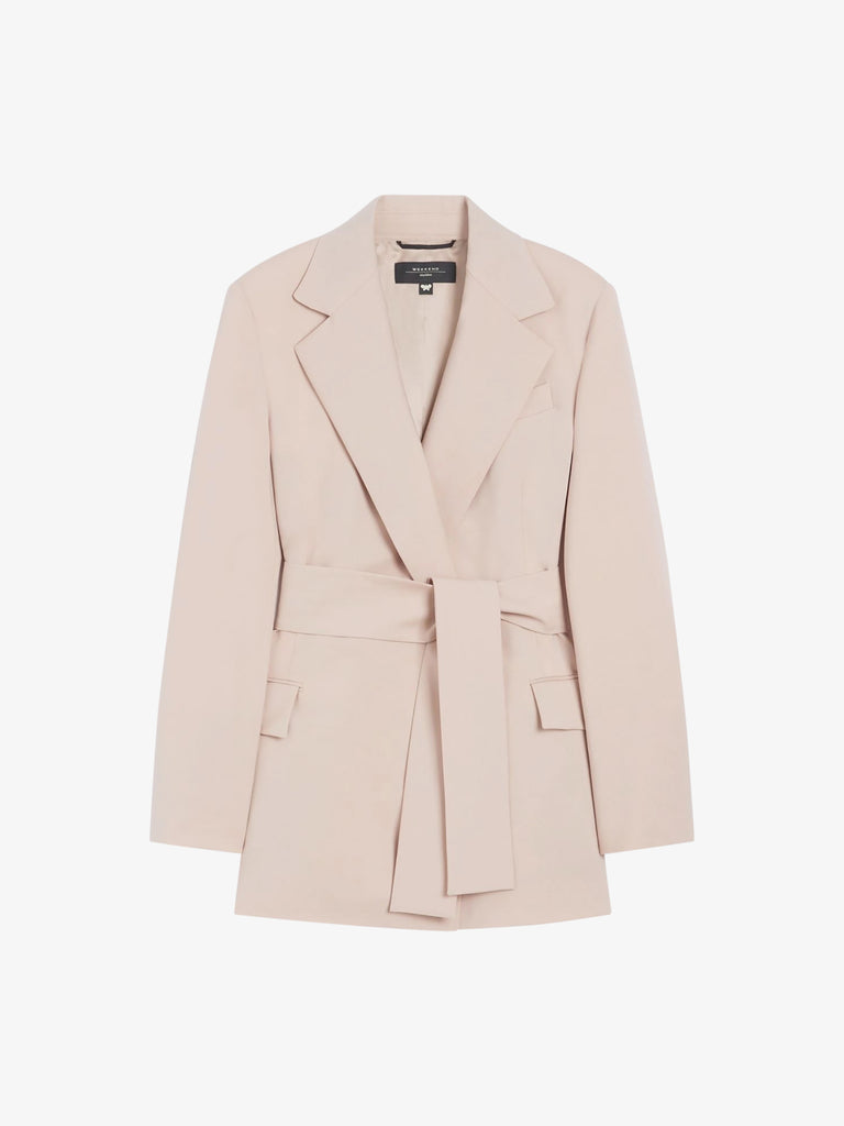 WEEKEND MAXMARA blazer teso con cintura donna rosa