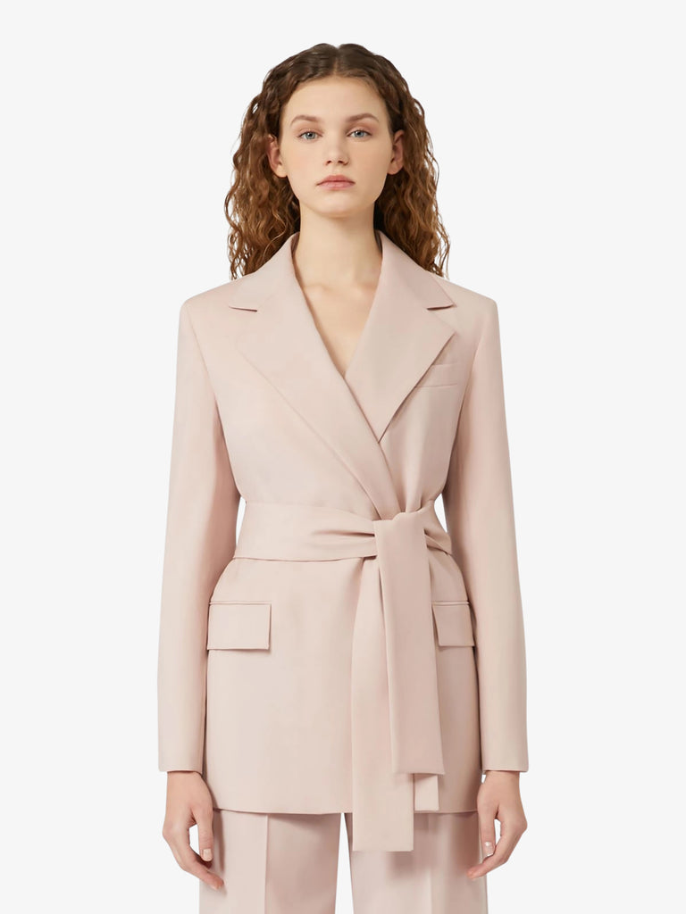 WEEKEND MAXMARA blazer teso con cintura donna rosa