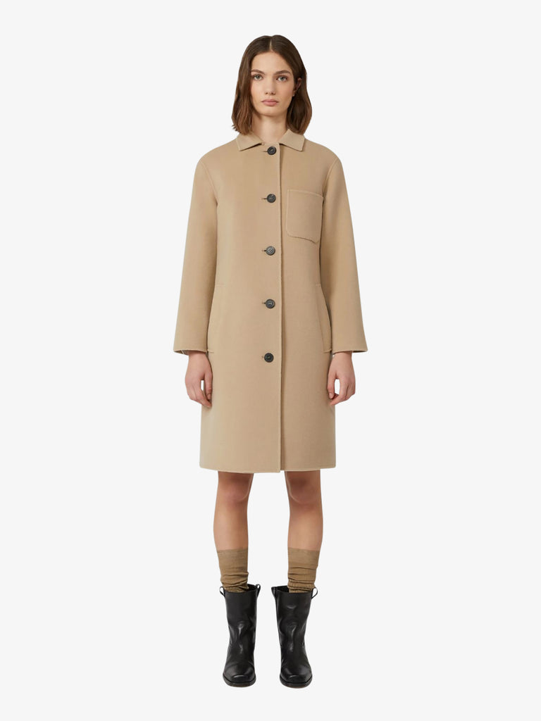 WEEKEND MAXMARA cappotto zenone monopetto donna beige
