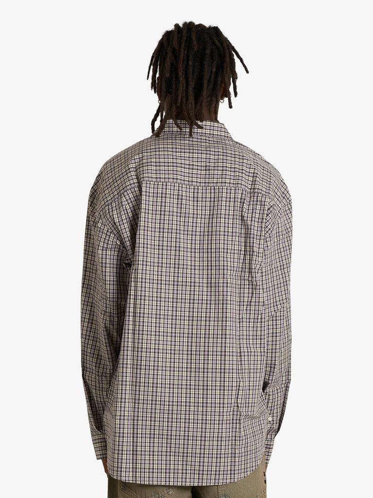 WOOD WOOD camicia wwcarter 25115 uomo grigio cotone