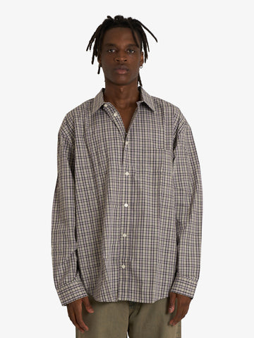 WOOD WOOD camicia wwcarter 25115 uomo grigio cotone