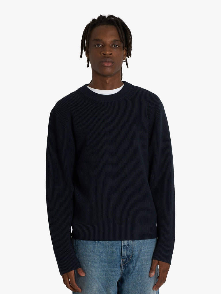 WOOD WOOD maglia a maniche lunghe pullover wwmorten 25195 uomo blu