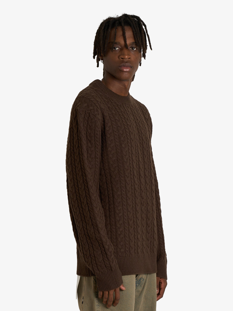 WOOD WOOD maglia a maniche lunghe pullover wwsteve 25223 uomo marrone