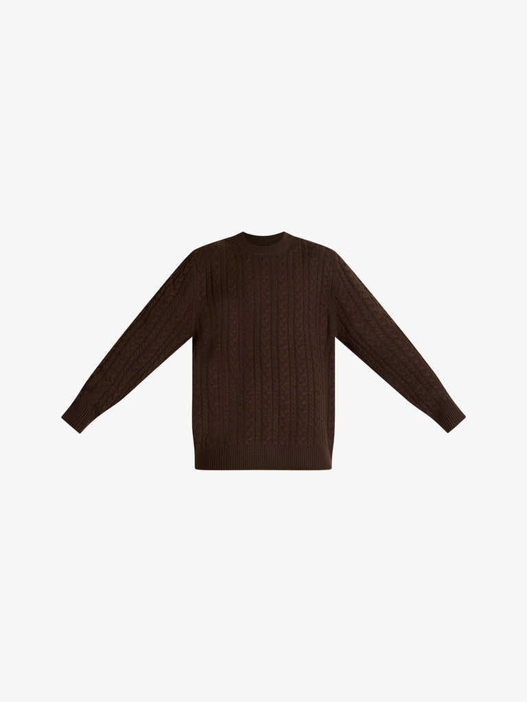 WOOD WOOD maglia a maniche lunghe pullover wwsteve 25223 uomo marrone