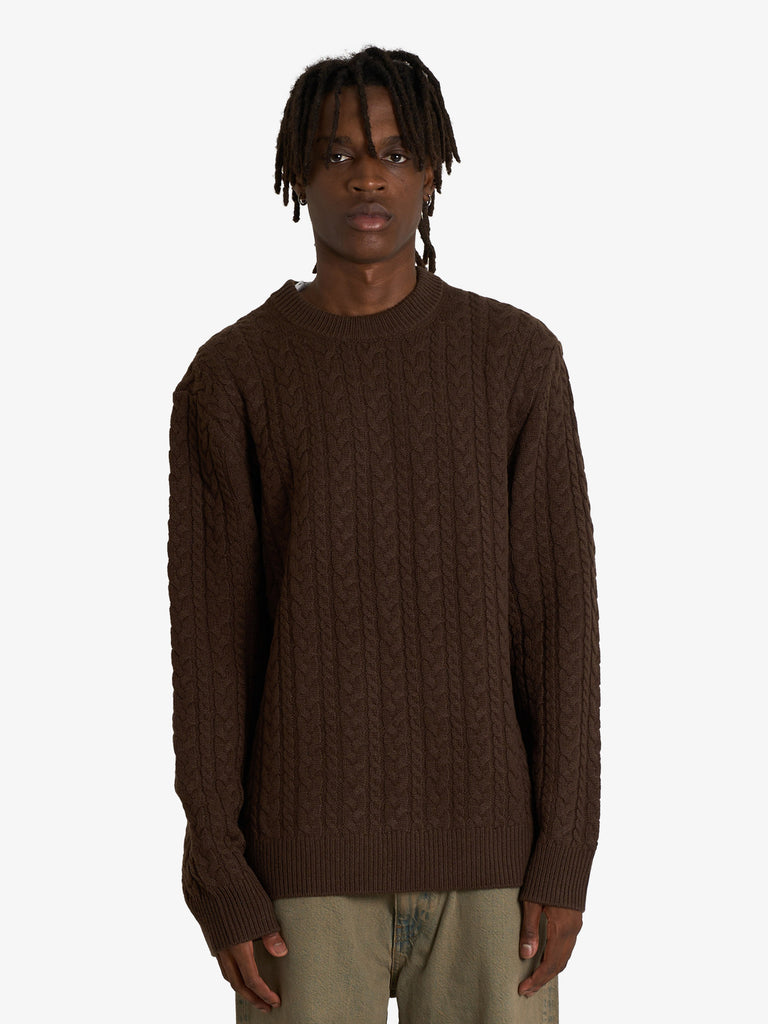 WOOD WOOD maglia a maniche lunghe pullover wwsteve 25223 uomo marrone