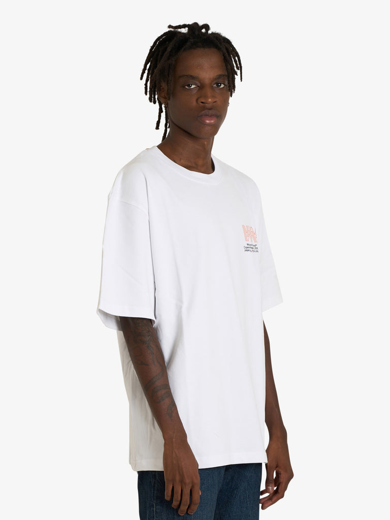 WOOD WOOD t-shirt wwgary 25222 uomo bianco cotone