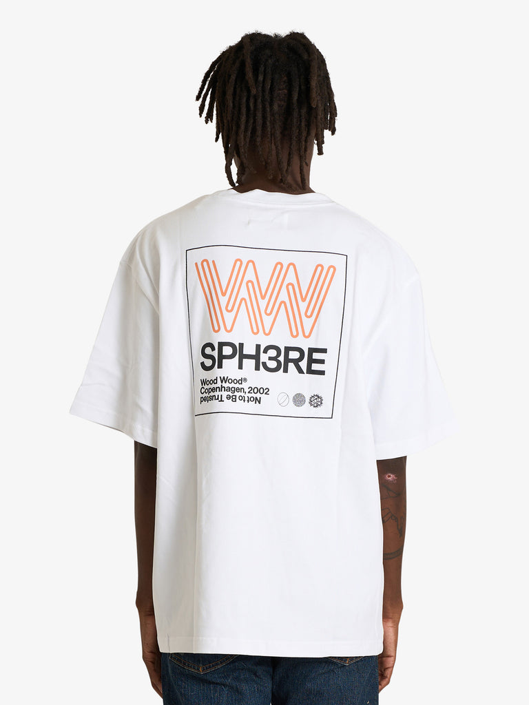 WOOD WOOD t-shirt wwgary 25222 uomo bianco cotone