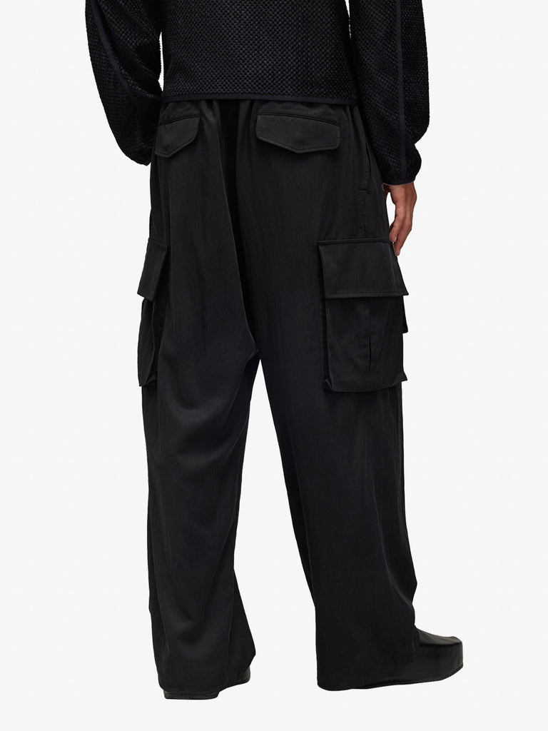 Y-3 pantalone refined cargo uomo nero