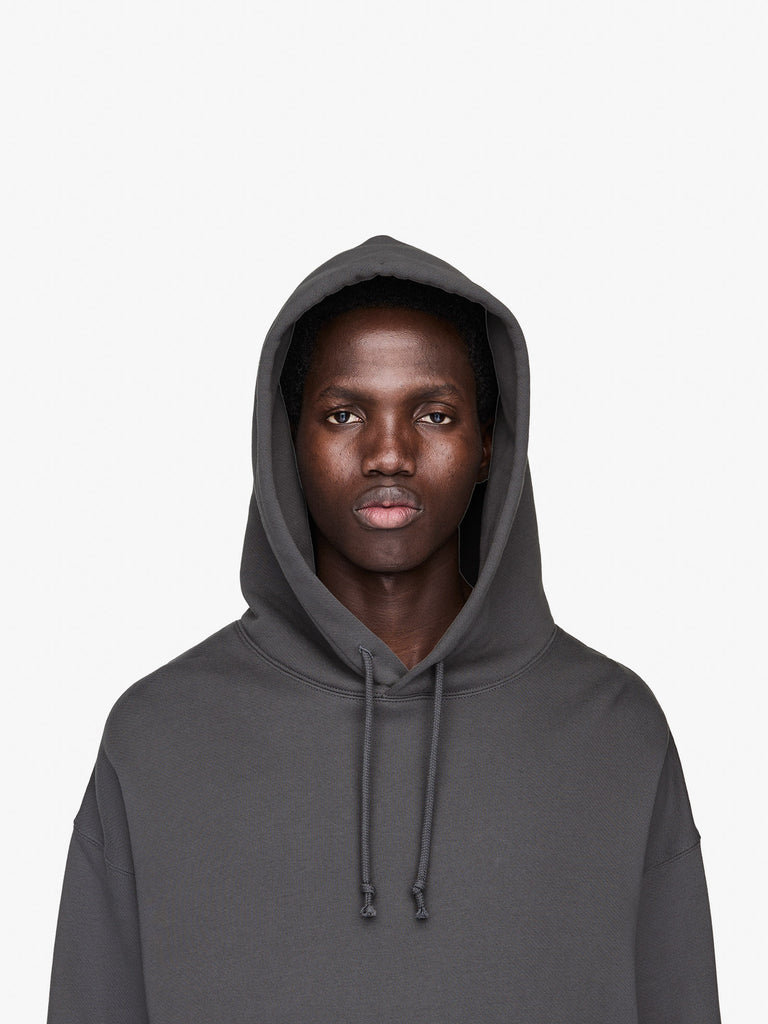 Y-3 felpa con cappuccio graphic grigio cotone