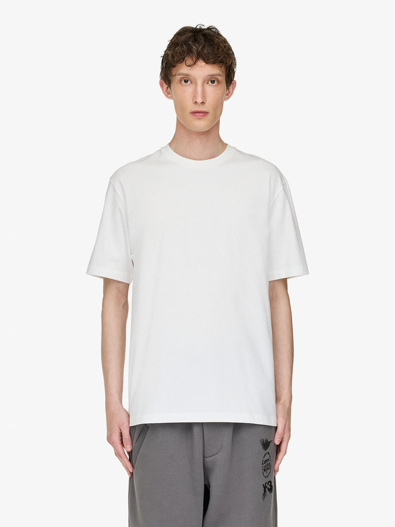Y-3 t-shirt graphic sleeve tee bianco cotone