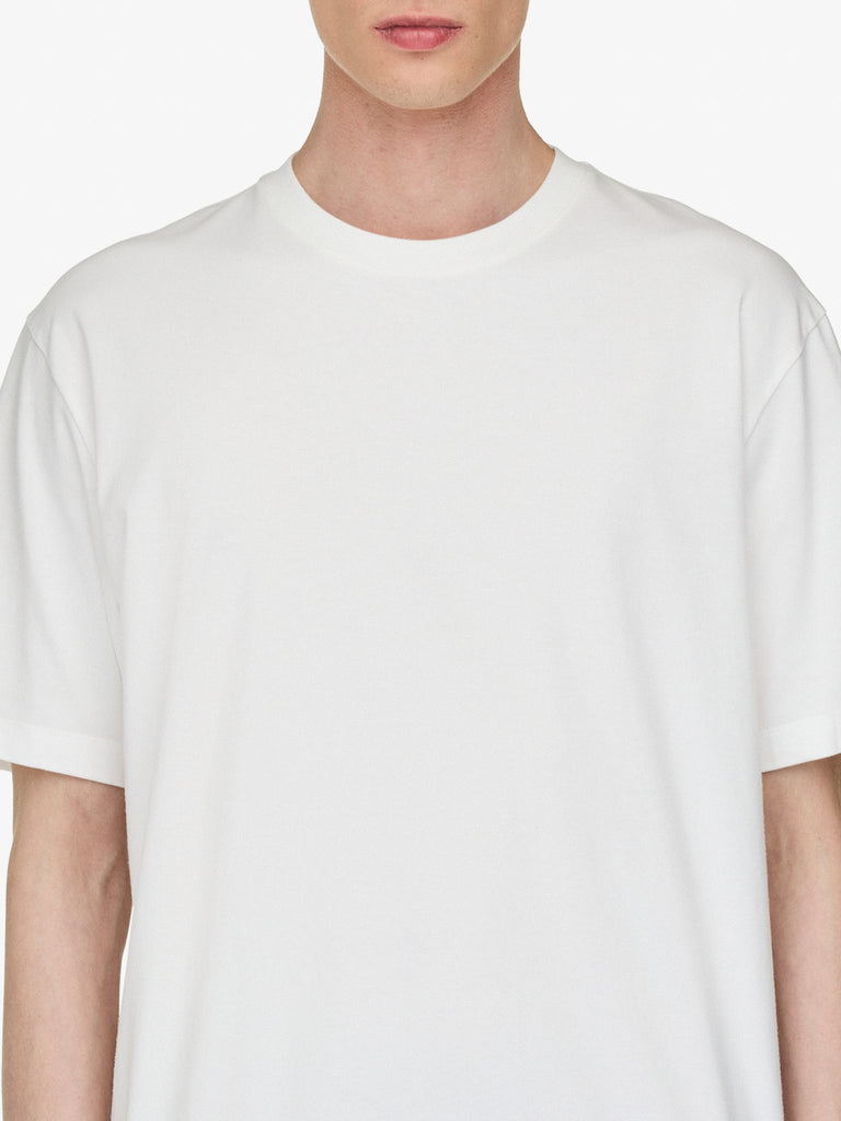 Y-3 t-shirt graphic sleeve tee bianco cotone