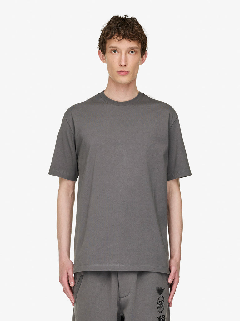 Y-3 t-shirt graphic sleeve tee grigio cotone