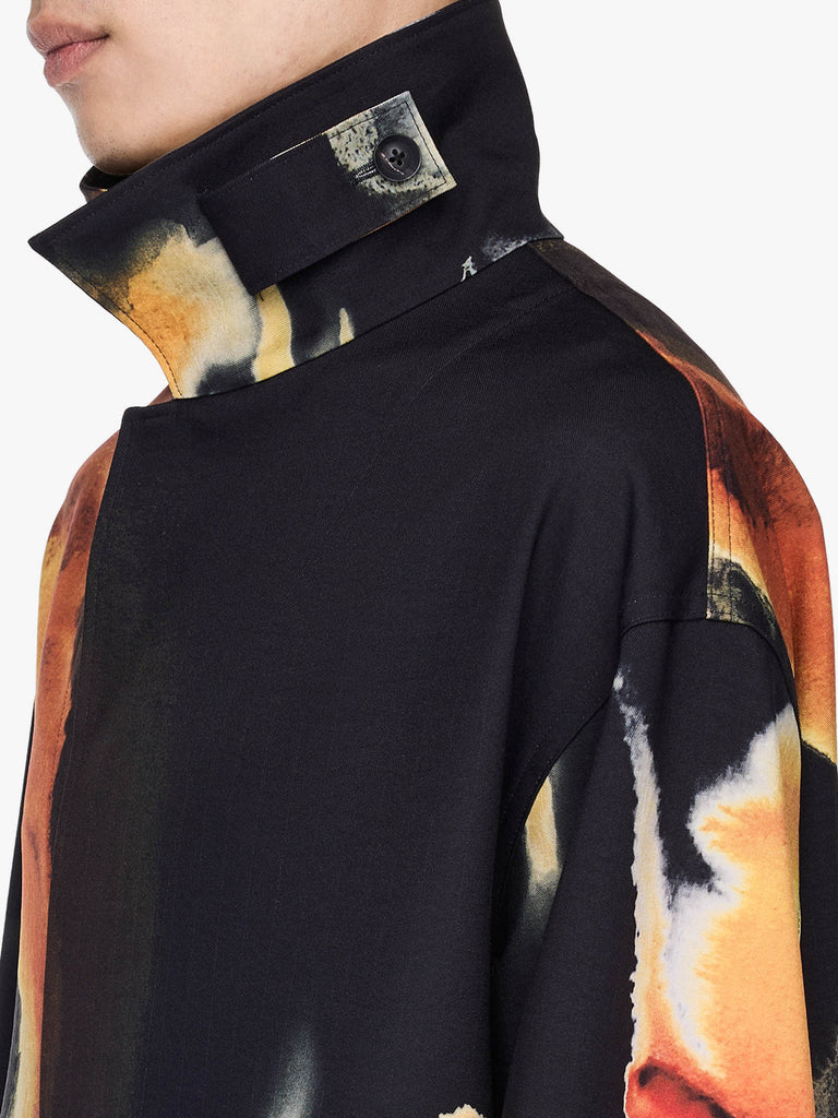 Y-3 giubbotto aop uomo nero polietilene